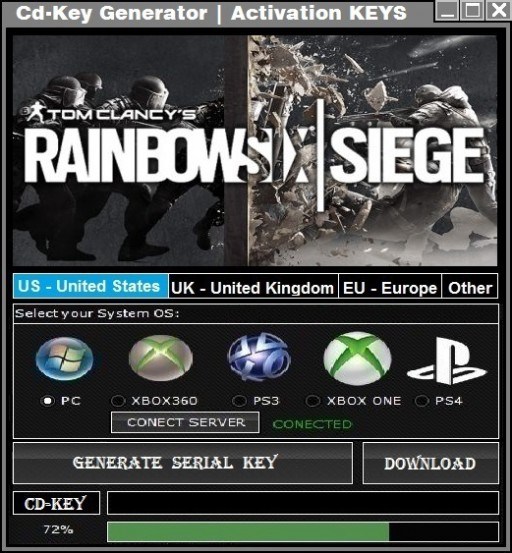 serial key rainbow six siege steam free